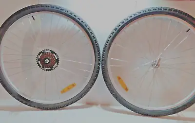 Cruiser Bicycle 26  Wheel Set Alloy Rims 7 Speed Cassette Innova Tires 26 X 2.0 • $40