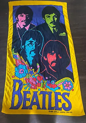 Vintage 1988 The Beatles Beach Towel By Jay Franco Appel Corp • $60