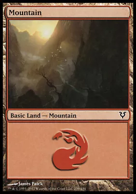 Magic The Gathering MTG Mountain (239) Avacyn Restored   LP • $0.99