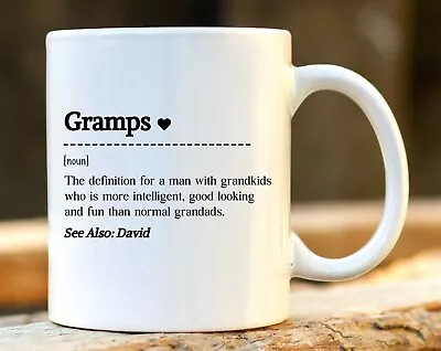 Gramps Mug. Personalised Grandpa Gift. Custom Grandfather Mug. Gift For Grandfat • $26.99