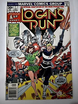 LOGANS RUN #1 Marvel Comics 1976 30 Cents Edition  • £15.99