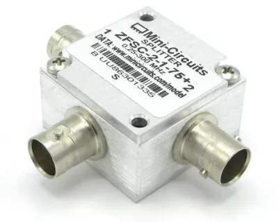 Mini Circuits ZFSC-2-1-75+ 75-Ohm Coaxial Power Splitter/Combiner • $23.95