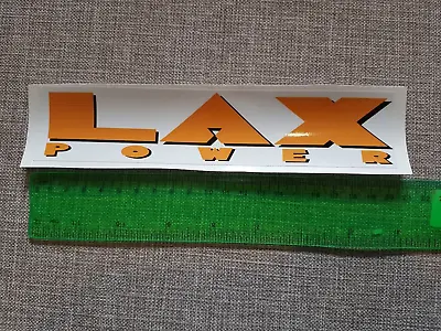 Max Power Lax Power Magazine Retro Decal Sticker 90s Orange Stickers Decals • £3