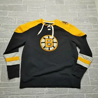 Majestic Vintage Hockey Jersey Shirt Adult Large Boston Bruins NHL Sweatshirt • $37.44