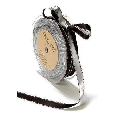 May Arts 10mm Stitch Edge Reversible Satin Ribbon - 2m • £1.49