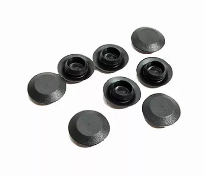 8 Pack Genuine New CAPLUGS Brand Flexible 1/2  Black Plastic Hole Plugs BPF-1/2 • $5.50