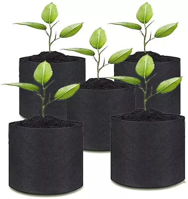 Planting Bag Fabric Seedling Growing Pot Garden Tools Eco-Friendly Grow Bag • £17.38