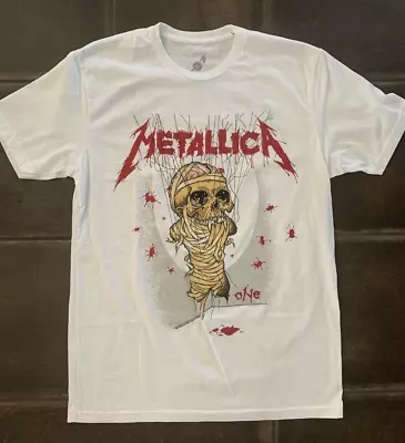 NWOT Men's  Metallica One Landmine T-Shirt In White Size Large • $18.99