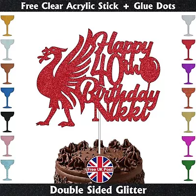 Personalised Liver Bird Cake Topper Birthday Liver Glitter Pool Decor Unofficial • £3.79