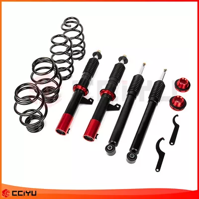 Coilovers Adj Height Struts Shocks Absorber Kits For VW Jetta Golf GTI R MK6 • $250.97