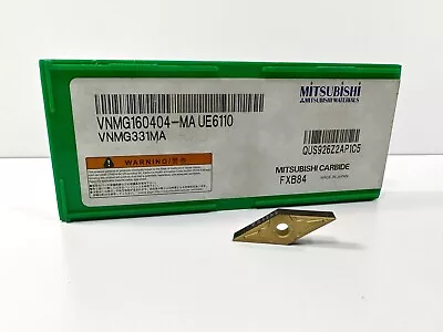 MITSUBISHI VNMG331MA VNMG160404-MA New Carbide Insert Grade UE6110 1pc • $9.95
