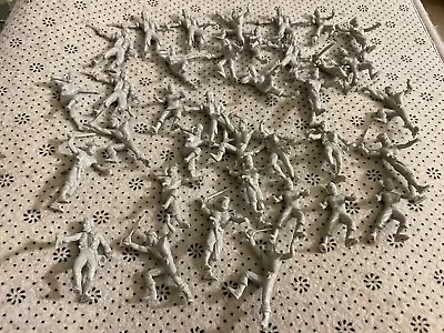 35 Reissue IDEAL Marx 54mm Grey White Plastic Pirates Toy Soldier Figures • $42.50