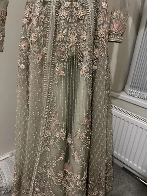 Wedding Dress Heavy Embroidery Size 10. Custom Made From Khushboo By Chand • £170