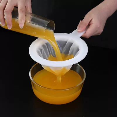 £3.07 • Buy 80/100/120/200/400 Mesh Ultra-Fine Kitchen Nylon Mesh Strainer Filter SiePA