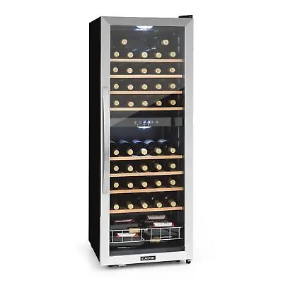 £550.82 • Buy Wine Fridge Refrigerator Drinks Cooler  2 Zones 33 Bottles 89 L Glass Door LED 