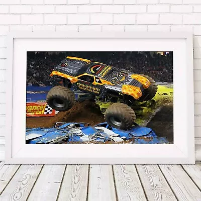 MAX DESTRUCTION Monster Truck Poster Picture Print Sizes A5 To A0 *FREE DELIVERY • $16.93