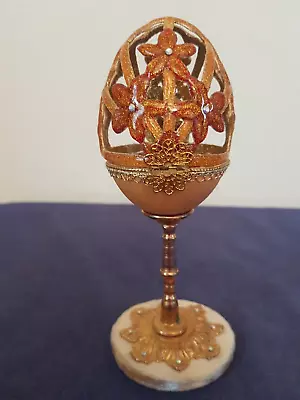 Vintage Russian Style Decorated Egg -opens To Reveal Figure • £9.99