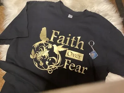 Faith Over Fear Tee Shirt With A FREE Keychain(faith Of A Mustard Seed) • $19.99