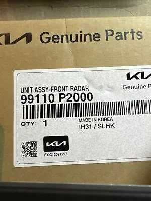 2019 20 2021 Oem Kia Sorento Adaptive Cruise Control Distance Radar 99110-p2000 • $120