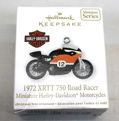 Hallmark 2012 Harley Davidson Motorcycle 1972 Xrtt Road Racer Miniature Ornament • $9.99