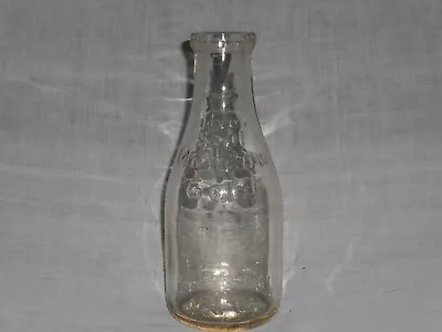 Meadow Gold Silver Seal Quart Milk Bottle.  • $4.99