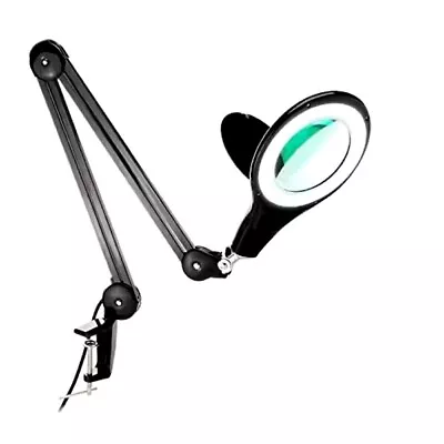 Brightech Lightview Pro 33in. Black Plug-in Swing Arm 2.25X Magnifying Desk Lamp • $69.95