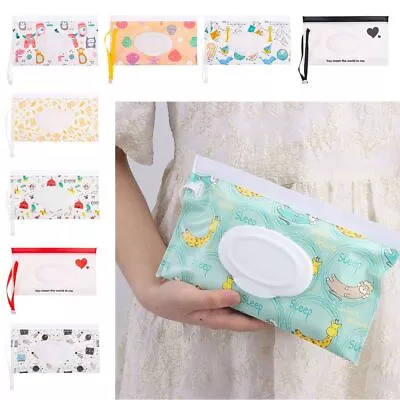 Cover Baby Product Cosmetic Pouch Wet Wipes Bag Tissue Box Wipes Holder Case • $12.71