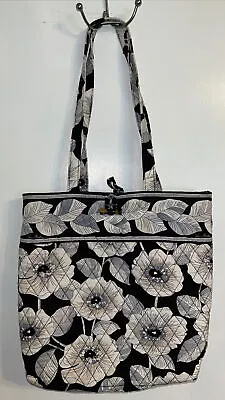 Vera Bradley Camellia Shoulder Tote Black White Flowers + 2 Smaller Purses/Bags • $35