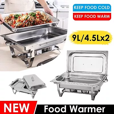 Stainless Steel Insulated Food Warmer Buffet Warmer Bain Marie Chafing Dish • $51.99