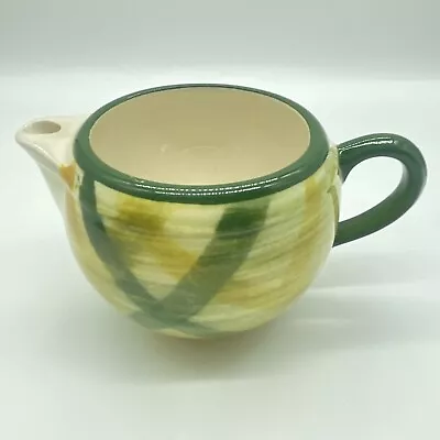 Vernon Kilns Gingham Vernonware Plaid Creamer W/Ice Bridge Made In USA 1948-1958 • $18.50