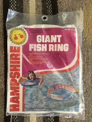 Vintage NOS Hampshire Giant Pool Fish 26 Inch SEALED  • $34.89