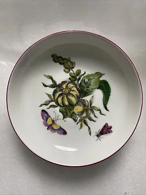 Vtg Mottahedeh Vista Alegre Sm Bowl Dish Metropolitan Museum Butterfly Squash • $35