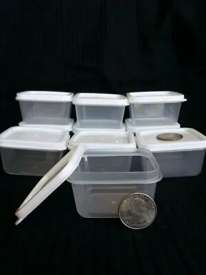 10 New Mini Clear Plastic Small Boxes With Lid Container Storage Craft Gadgets • $7.99