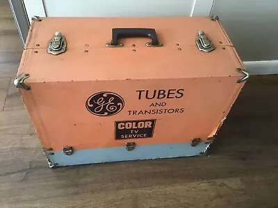 $80 • Buy Vintage GE Color TV Service Repair Case/Tool Box Vacuum Tubes FULL