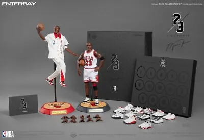 RARE Enterbay NBA Michael Air Jordan Nike Shoes FINAL LIMITED Real Masterpiece • $1150