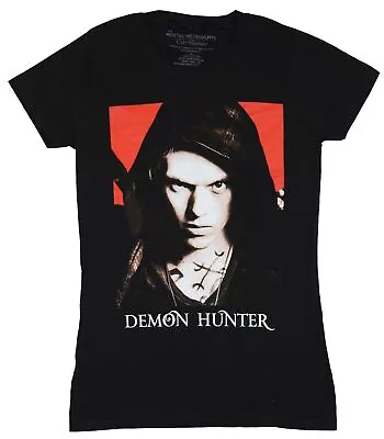 Mortal Instruments Girls Juniors T-Shirt - Demon Hunter Hood Up Red Box Photo • $12.98