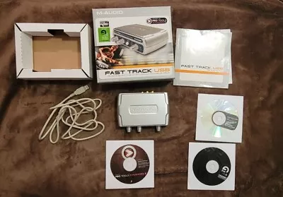 M-Audio Fast Track USB Digital Audio Interface W/ Box &  USB Cord - Never Used • $17.99