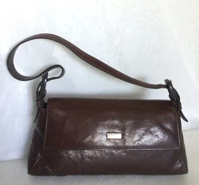 $89 • Buy Vintage OROTON Dark Tan/Brown Leather Shoulder Bag / Handbag