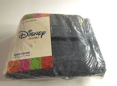 Vintage Disney Home Solid Color Collection Yee Haw Denim Full Sheet Set New • $30