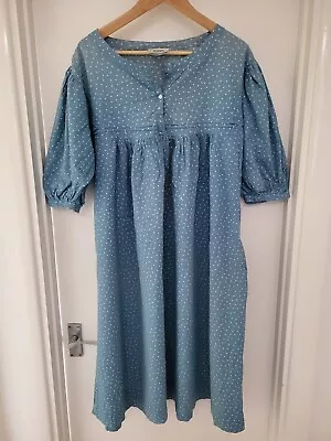 Laura Ashley 1970s Blue Spotted Dress Good Condition Dublin 100% Cotton • £6.50