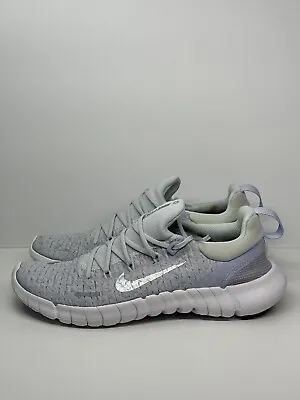 Nike Free Run 5.0 Pure White Platinum Running Shoes CZ1891-002 Women's Size 8.5 • $74.99