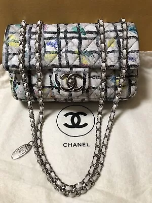 2014 Graffiti Multicoloured Chanel Mini Flap Bag Limited Edition Charm Lambskin • $5000