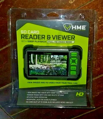 HME SD Card Reader & Viewer With 1080P Playback Full HD Video Mode - HME-CRV43HD • $73.80