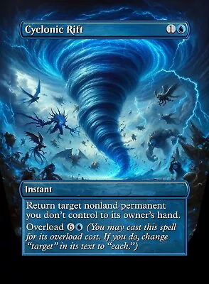 Cyclonic Rift - High Quality Custom Altered Art Card • $3.99