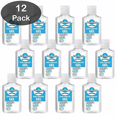 Instant Hand Sanitiser Gel 12 X 60ml 70% Alcohol Kills 99.9% Bacteria & Germs • £2.99
