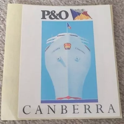 Vintage P & O' Canberra' Sticker • £2.85