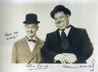 LAUREL & HARDY Signed Photograph - Comedy Film Star Actors - Preprint • £6