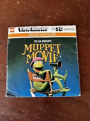 Vintage Disney View-Master Reel 3 Reels Sleeve Booklet The Muppets Kermit Frog • $13