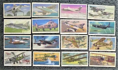 £2.99 • Buy Set Of 16 Kellogg History Of British Military Aircraft Cards 1963 - Some Repro