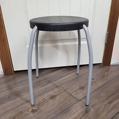 Vintage Ikea Stool 1970’s Style Black Retro Plastic • £43.36